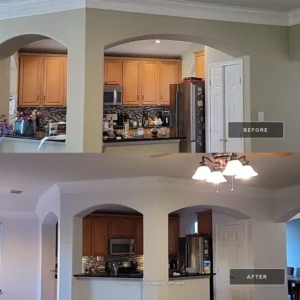 Kitchen before after