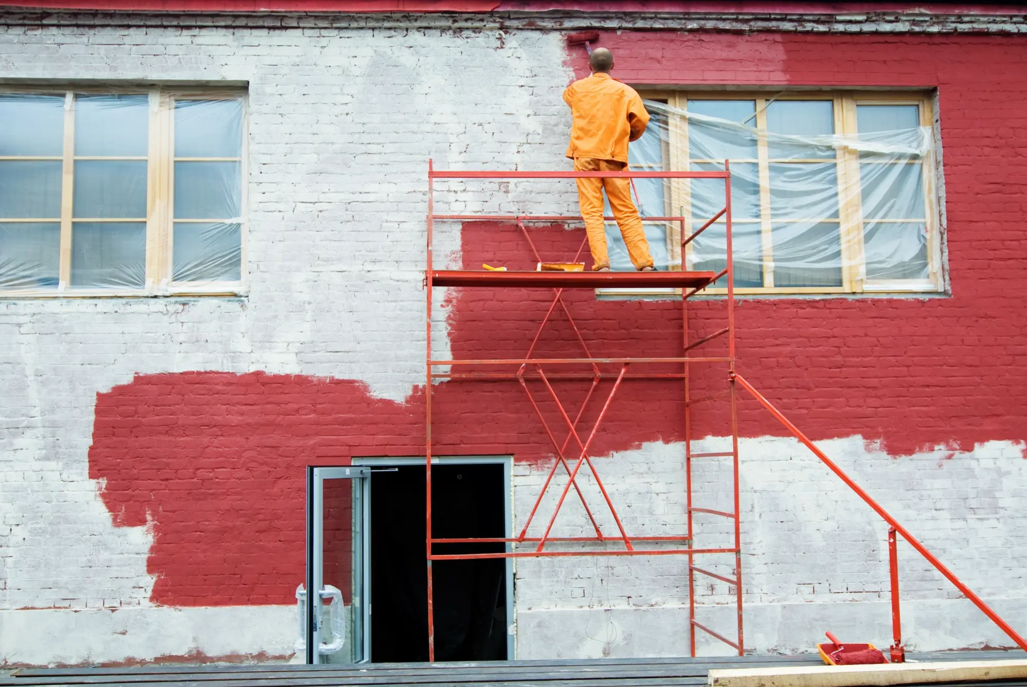 Red Wall Painting