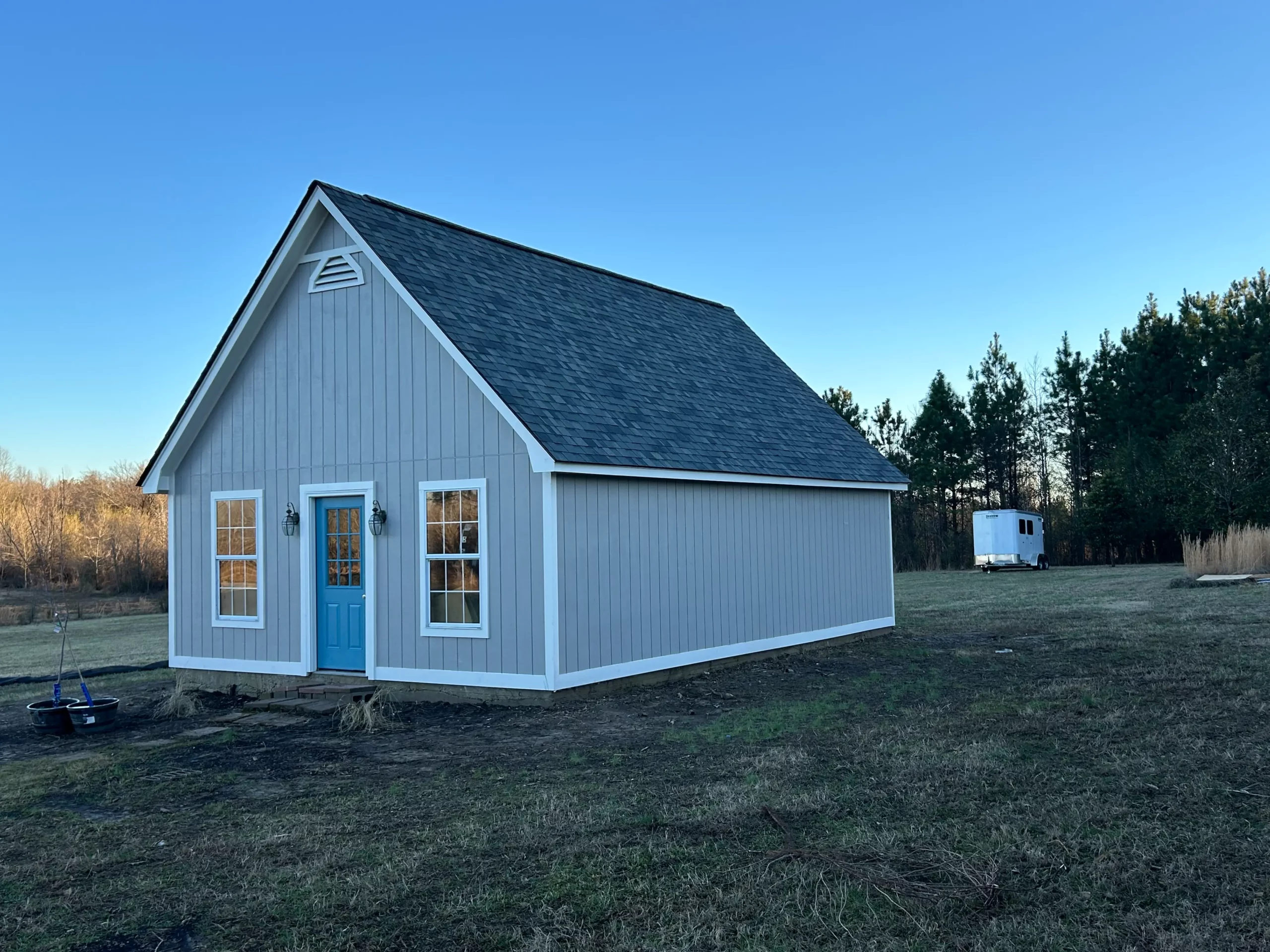 White Wooden House